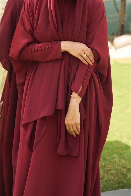 Classic Red Abaya